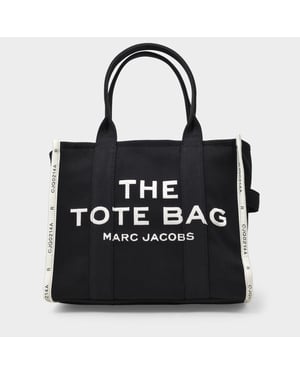 The Large Tote Bag i svart canvas