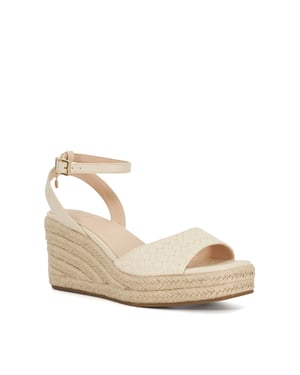 Dune Ladies Kerries - Raffia Wedge Sandals