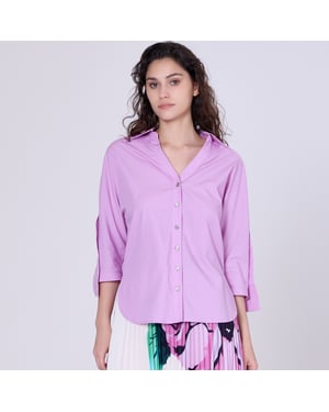 Breed schouderbanden shirt
