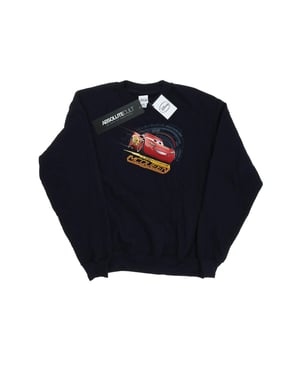 Disney Dames/Dames Cars Bliksem McQueen Sweatshirt (Zwart)