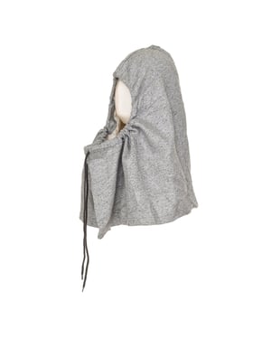 Capuchon met kraag met trekkoord van lichtgewicht stof 58500 unisex