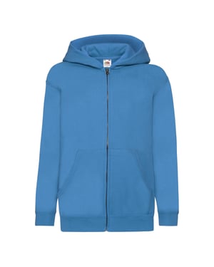 Fruit of the Loom Kinder/Kids Classic Full Zip Hoodie (Azuurblauw)