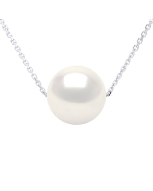 Halsband Äkta odlad sötvattenspärla rund 8-9 mm