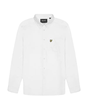 Lyle & Scott wit shirt met lange mouwen