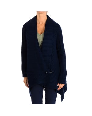 Knitted cardigan with safety pin closure 8515 women