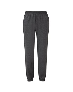 Fruit of the Loom Uniseks Classic Heather Elastische zoom joggingbroek voor volwassenen (Donkere Heide)