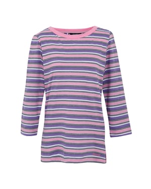 Regatta Dames/Dames Baylette II Gestreept T-shirt (Zacht Roze)