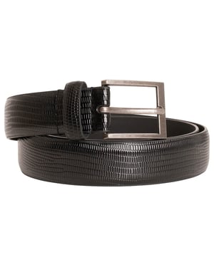 Barneys Originals Faux Leather Black Belt