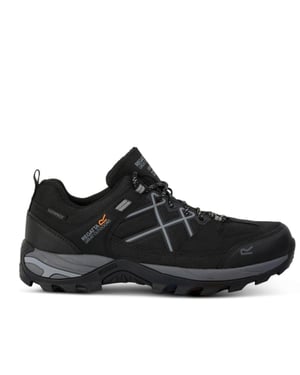 Regatta Mens Samaris III Low Walking Shoes (Black/Granite)