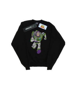 Disney Jongens Toy Story 4 Klassiek Buzz Lightyear Sweatshirt (Zwart)
