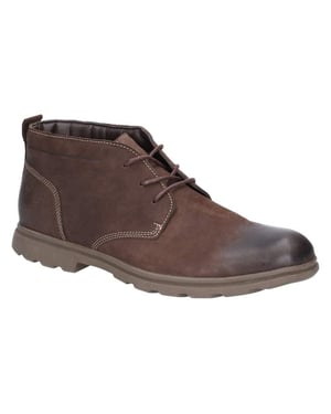 Hush Puppies Heren Tyson Chukka Nubuck Lederen laars (Bruin)