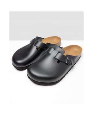 Birkenstock Boston Natural Leather Unisex Clogs