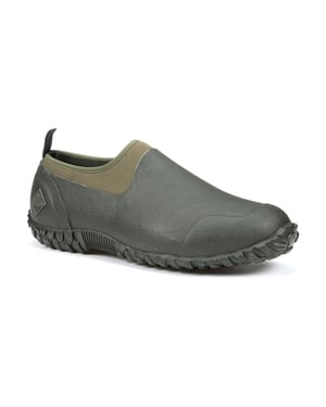 Muck Boots Muckster II Low Rubberen Zwarte/Mos Groene Regenlaarzen.