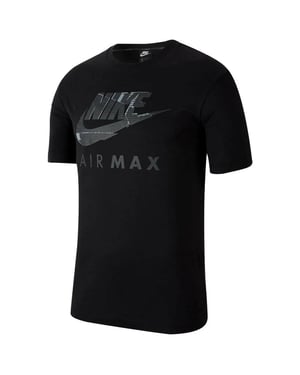 Nike Air Max Graphic Print Heren T-shirt Zwart