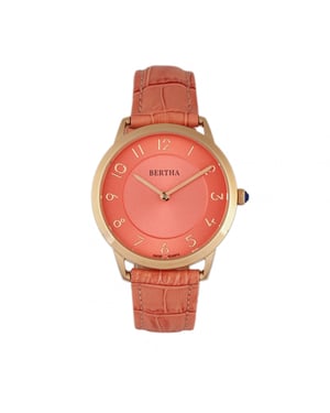 Bertha Abby Zwitsers horloge met leren band