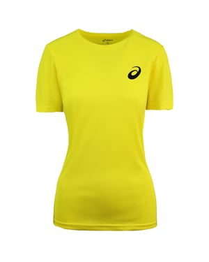 Asics Logo Dames Geel T-Shirt