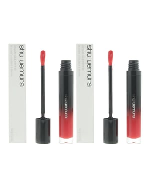 Shu Uemura Laque Supreme Lip Colour 5.2g - OR01 Ruby Orange x 2