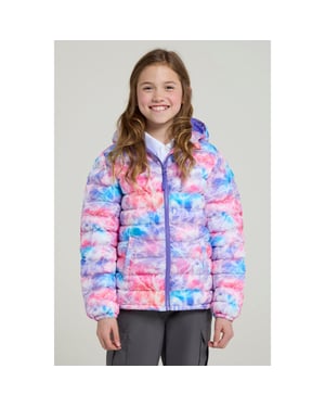 Mountain Warehouse Vadderad jacka för barn och ungdomar Seasons Watercolour (Rosa)