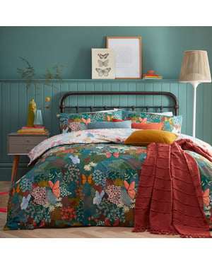 Forage Floral Reversible Duvet Cover Set