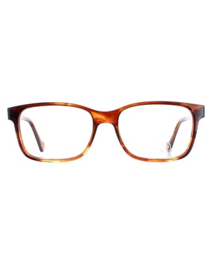 Moncler Rectangle Mens Blonde Havana Glasses
