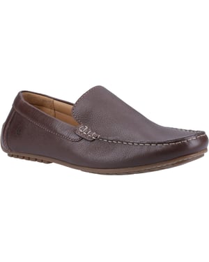 Hush Puppies Ralph Leather Bruna båtskor för män