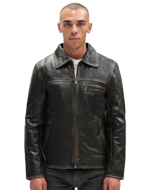Harrington koeienhuid leren herenjack-Lima