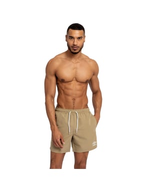Umbro Heren Taped Swim Shorts (Khaki)
