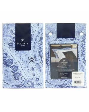 Hackett Home Richmond Park Paisley Blue Oxford Pillowcase H RICHPARK OXFORDPL