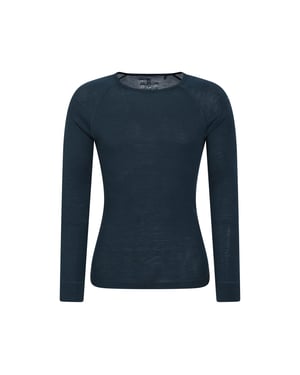 Mountain Warehouse Mens Merino Wool Thermal Top (Mörkgrå)