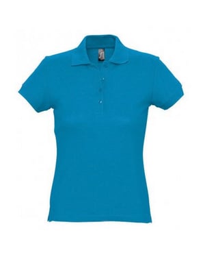 SOLS Dames/dames Passion Pique Poloshirt met korte mouwen (Aqua)