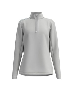 Forelson Womens/Ladies Broadway Quarter Zip Golf Base Layer Top (Grey)