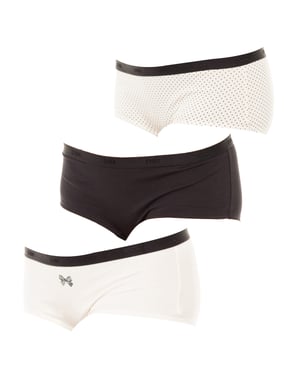 Pack-3 Lot New York Culottes med innerfoder D4C20 kvinna