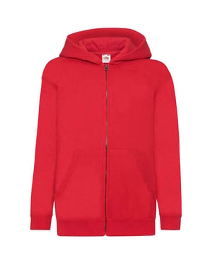 Fruit of the Loom Kinderen/Kinderkapjes Sweatshirt (Rood)