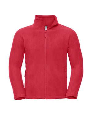 Russell Heren Full Zip Outdoor Fleece Jacket (Klassiek rood)