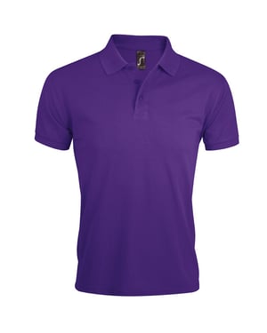 SOLS Heren Prime Pique Poloshirt met korte mouwen (Donkerpaars)
