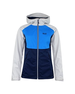 Jack Wolfskin Kimberley Dames Wit/Blauw Jacket