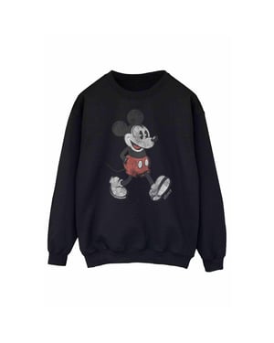 Disney Dames/Dames Wandelend Mickey Mouse Sweatshirt (Zwart)