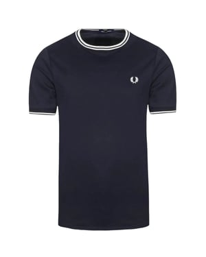 Fred Perry Twin Tipped T-Shirt In Black