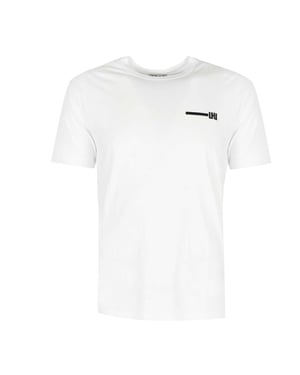 Les Hommes T-shirt Typografi Herr Svart