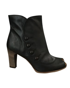 Timberland Marge Peep Toe Zip Up Womens Heel Boots Brown 25684 B5E