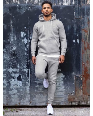 Enzo | Mens Pullover Hoodie Tracksuit Set - Grey