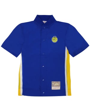 Mitchell & Ness Golden State Warriors NBA Packable Nylon Shooting Mens Shirt