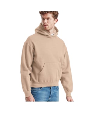 Fruit of the Loom heren superkatoenen katoenen hoodie (Woestijnzand)