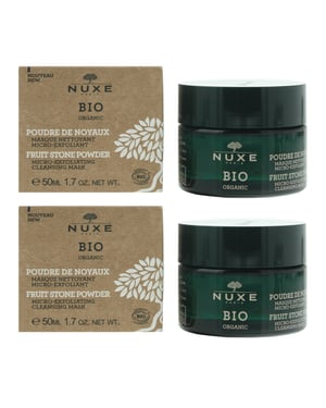 Nuxe Bio Organic Fruit Stone Powder Micro-Exfoliating Cleansing Mask 50ml x 2
