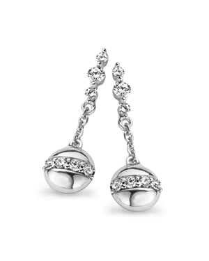 Orphelia Women's 925 Sterling Silver Drop Earrings - Silver ZO-5108