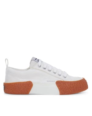 Superga Unisex Adult 2660 Stripe Big Bumpers Trainers (White/Gum)