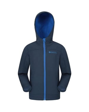 Mountain Warehouse Kinder/Kids Exodus Waterafstotend Soft Shell Jasje (Marine)