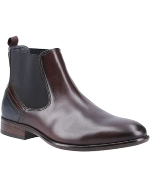 Pod Frank Leer/Textiel Herenlaarzen Chestnut