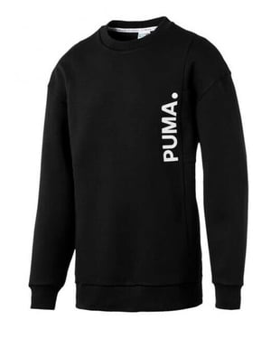 Puma Epoch Crew Pull Over Jumper Sweat Shirt Top Black Mens 577998 01