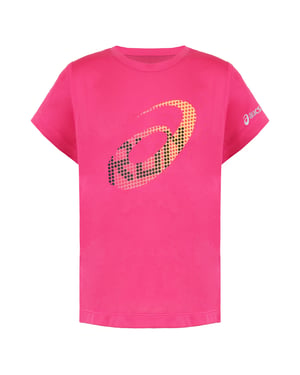 Asics Logo Kids Pink T-Shirt